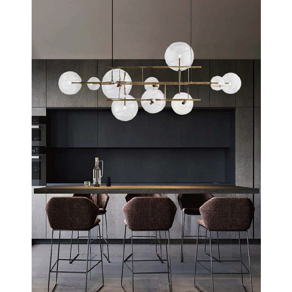 Lampa wisząca CHARM 200 - mosiądz, 200 cm Step Into Design