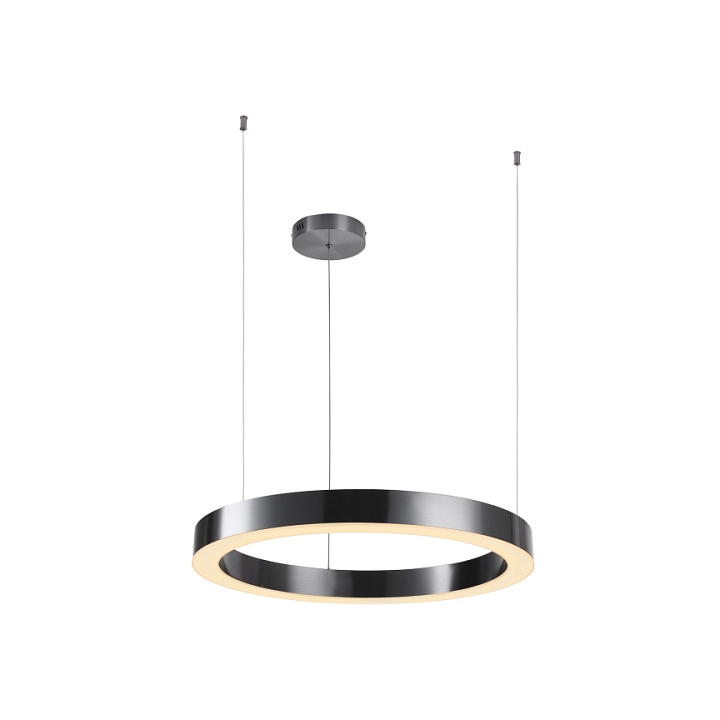 Lampa wisząca CIRCLE 60 cm - LED, ring tytanowy - Step Into Design