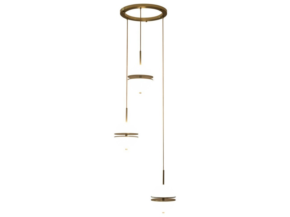 Lampa wisząca SFERA-3 LED złota 50 cm Step Into Design