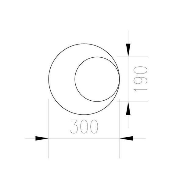 Lampa ścienna PILLS biała 30 cm Step Into Design