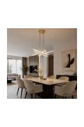 Lampa wisząca CRISS CROSS LED złota 78 cm - Step Into Design