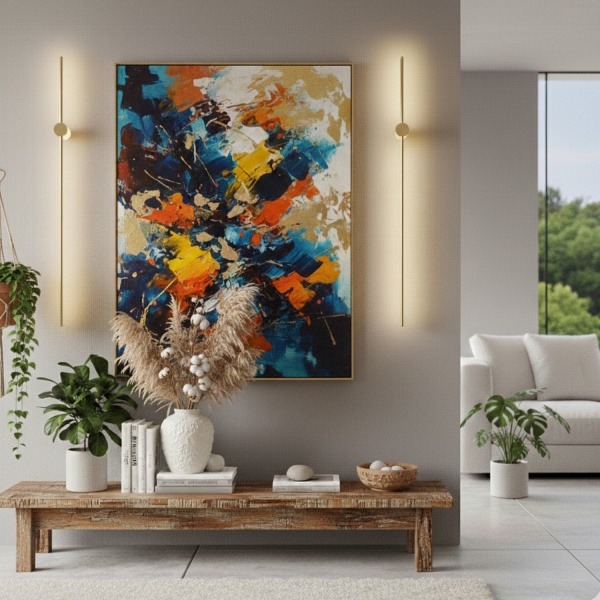 Lampa ścienna SPARO 120 cm złoty połysk Step Into Design