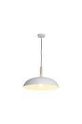 Lampa wisząca SAUCER 45 cm - biała minimalistyczna oprawa do wnętrz nowoczesnych - Step Into Design
