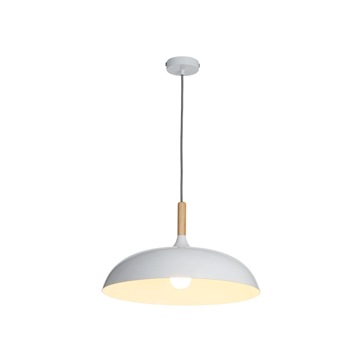 Lampa wisząca SAUCER 45 cm - biała minimalistyczna oprawa do wnętrz nowoczesnych - Step Into Design
