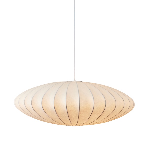 Lampa wisząca SILK FLAT biała 60 cm - nowoczesna i minimalistyczna Step Into Design