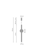 Lampa wisząca O-LINE 63 - LED, 63 cm, złoty połysk - Step Into Design