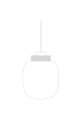 Lampa wisząca BOOM LED bursztynowo złota 25 cm Step Into Design