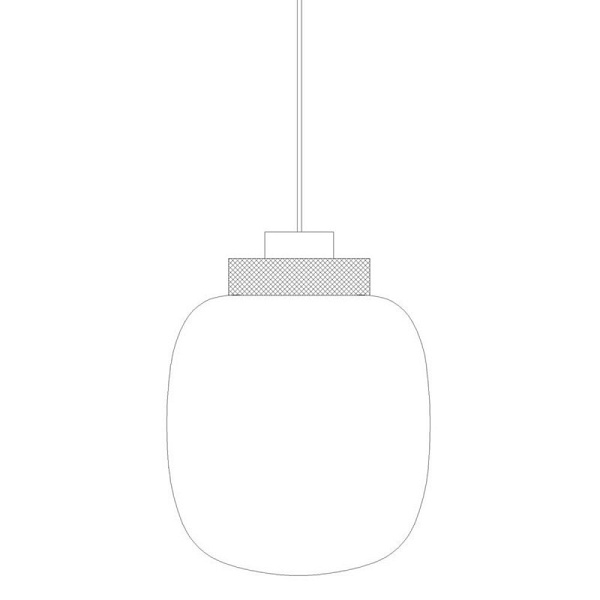 Lampa wisząca BOOM LED bursztynowo złota 25 cm Step Into Design