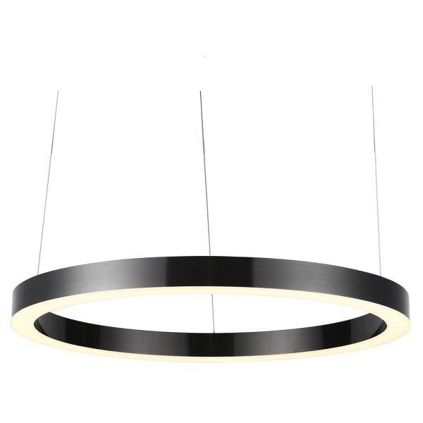 Lampa wisząca CIRCLE 80 cm - LED, ring tytanowy Step Into Design
