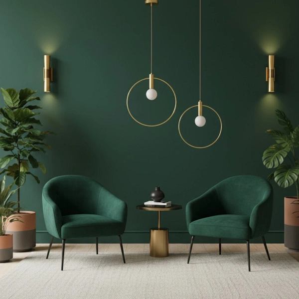 Lampa wisząca BELLA 40 - 40 cm, złota Step Into Design