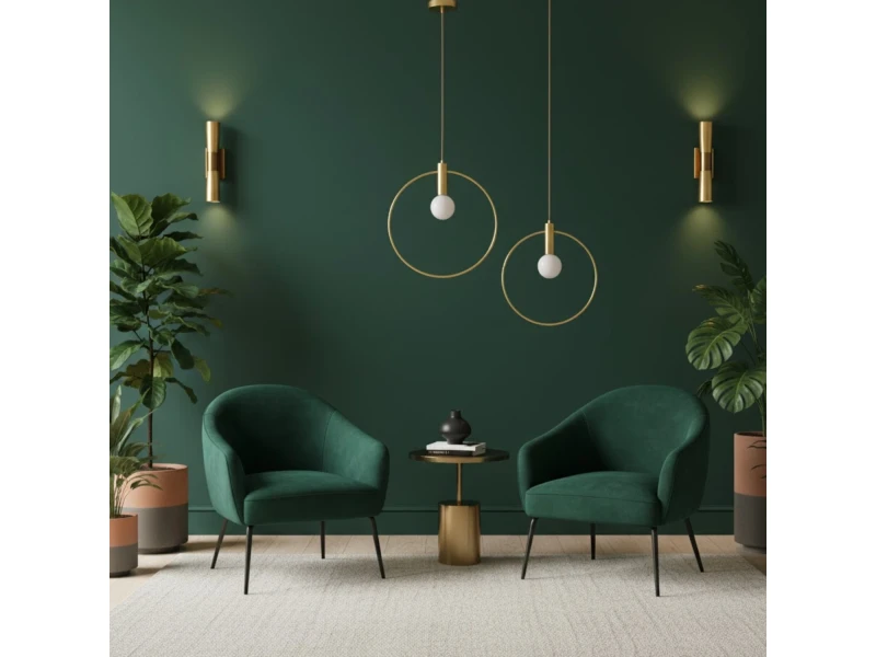 Lampa wisząca BELLA 40 - 40 cm, złota Step Into Design