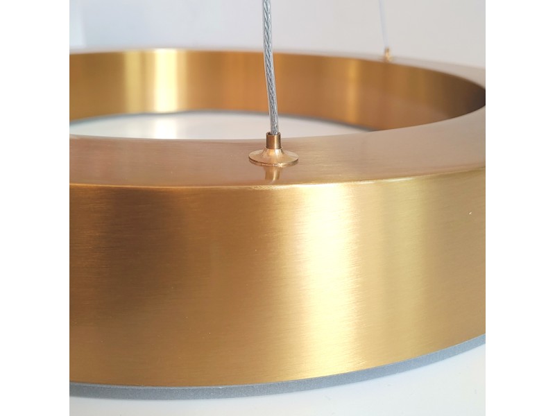 Lampa wisząca CIRCLE 60+60 LED mosiądz na 1 podsufitce Step Into Design