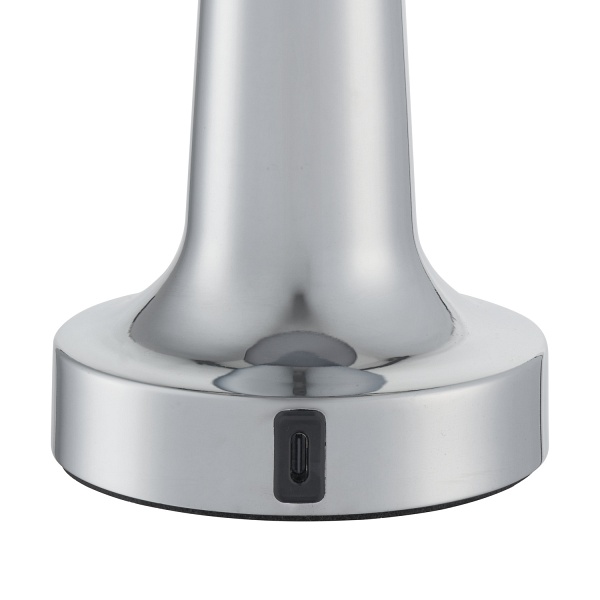 Lampa stołowa TAVOLO A LED dotykowa srebrna 21 cm Step Into Design