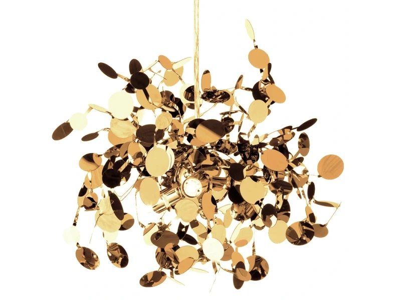 Lampa wisząca MONETTI złota 40 cm Step Into Design