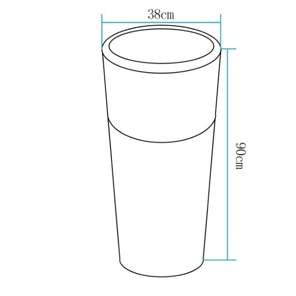Lampa ogrodowa donica FLOWER POT L LED RGBW 16 kolorów 90 cm Step Into Design