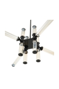 Lampa wisząca QUADRO-12 LED bursztynowe szklane klosze - Step Into Design