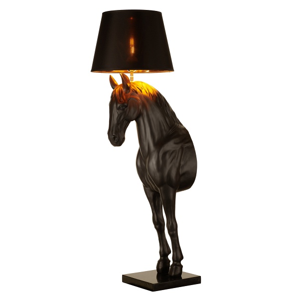Lampa podłogowa KOŃ L / HORSE czarna 185 cm - Step Into Design