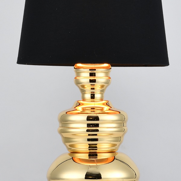 Lampa stołowa QUEEN złoto czarna 18 cm Step Into Design