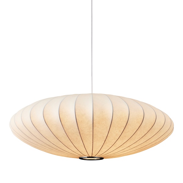 Lampa wisząca SILK FLAT biała 50 cm - nowoczesna i minimalistyczna Step Into Design