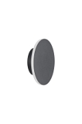 Lampa ścienna NYX 15 cm - LED okrągła, metalowa, czarna - Step Into Design