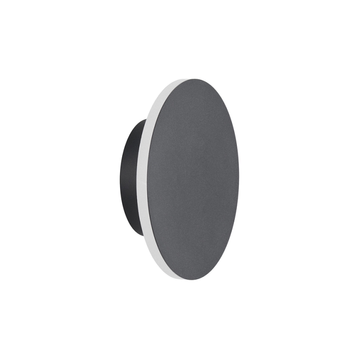 Lampa ścienna NYX 15 cm - LED okrągła, metalowa, czarna - Step Into Design