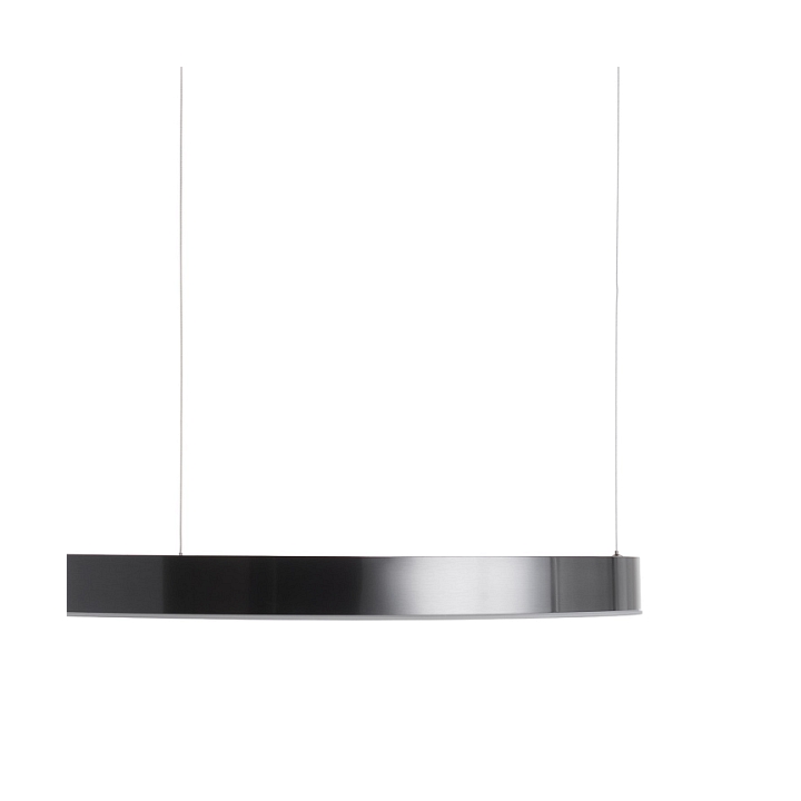 Lampa wisząca CIRCLE 80 cm - LED, ring tytanowy - Step Into Design