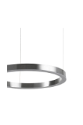 Lampa wisząca CIRCLE 80 cm - LED, ring nikiel szczotkowany - Step Into Design