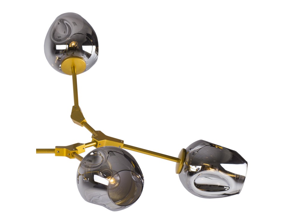 Lampa wisząca MODERN ORCHID-9 złoto szara 150 cm Step Into Design