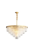 Lampa wisząca ICELAND 60 cm, mosiężno kryształowa - Step Into Design