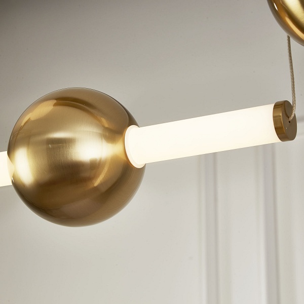 Lampa wisząca O-LINE L-4 - LED, 110 cm, mosiądz Step Into Design