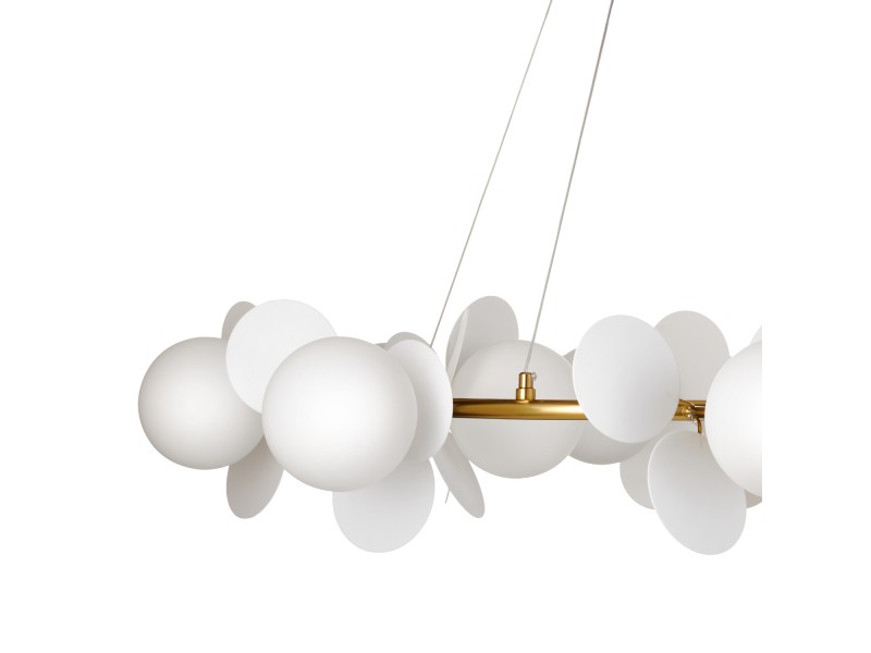 Lampa wisząca CHIC złoto biała 105 cm Step Into Design