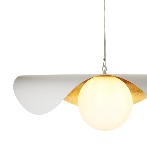 Lampa wisząca ENZO 80 cm - biało złota Step Into Design