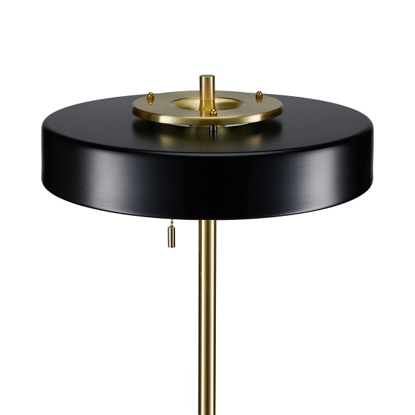 Lampa podłogowa ARTDECO czarno - złota 162 cm Step Into Design