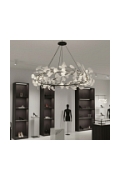 Lampa wisząca BOTANIKA 80 cm -czarna, G9, regulowana, designerska - Step Into Design