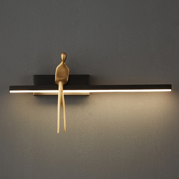 Lampa ścienna led AMICI czarna 31 cm Step Into Design