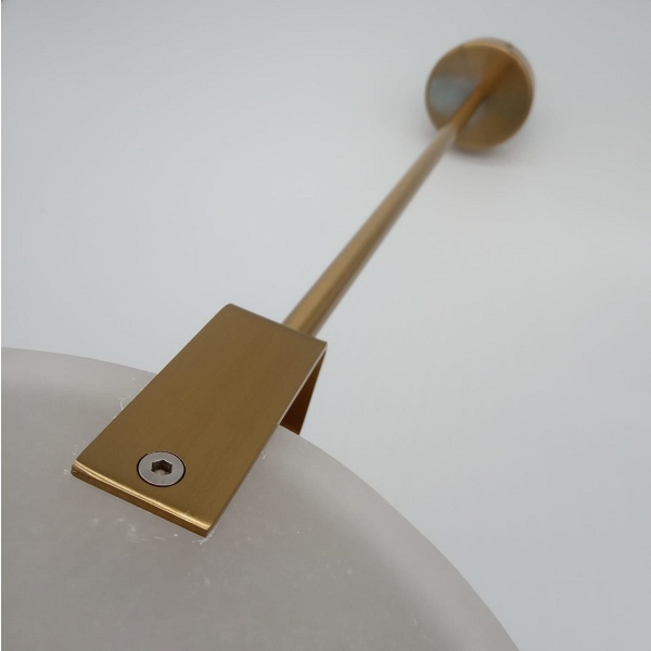 Lampa wisząca MARBLE LED marmurowo złota 30 cm Step Into Design