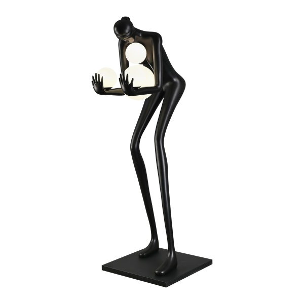 WOMAN – rzeźbiarska lampa podłogowa, figura kobiety, 4×E27, 190 cm Step Into Design