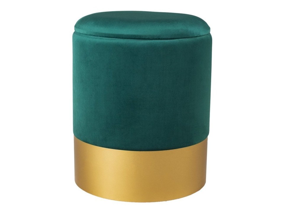 Pufa welurowa VELVET ciemna zieleń / rozm. M Step Into Design