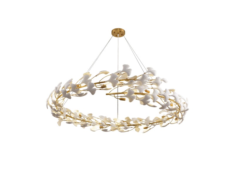 Lampa wisząca BOTANIKA złoto biała 150 cm Step Into Design