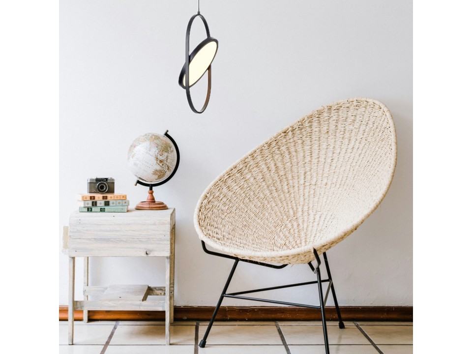 Lampa wisząca ELIPSE M LED czarna 45 cm Step Into Design