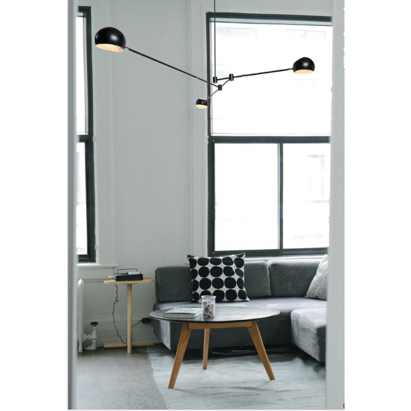 Lampa wisząca ASTRONOMY-3 czarna 175 cm Step Into Design