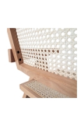 Krzesło BOHO drewniane w kolorze naturalnym z podłokietnikami - Step Into Design