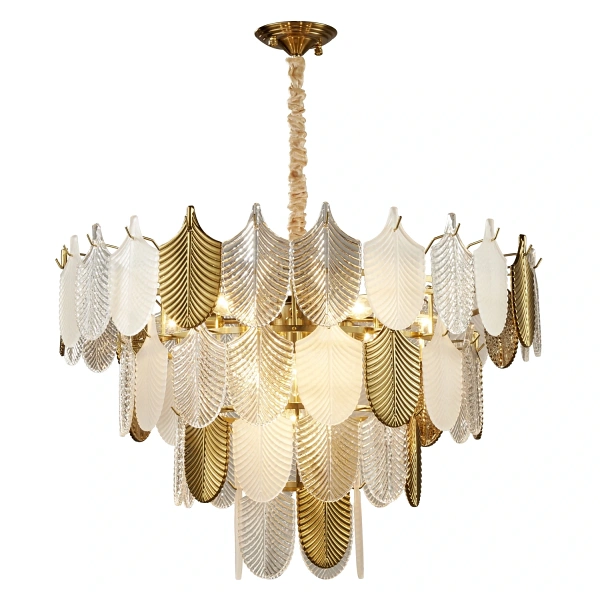 Lampa wisząca SECRET biało złota 80 cm Step Into Design