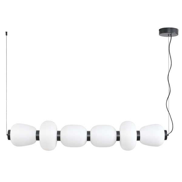 Lampa wisząca BRILLA-6 LED biało-czarna 125 cm Step Into Design