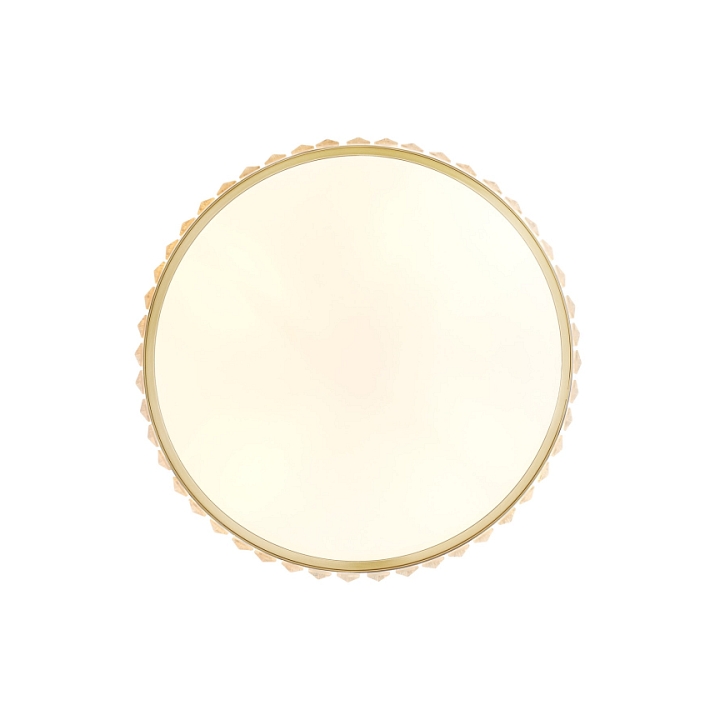 Plafon sufitowy glamour MAGIA 40 cm - złoty szczotkowany, kryształy K9 - Step Into Design