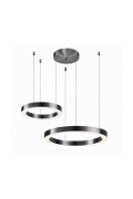Lampa wisząca CIRCLE 40+60 - LED, ring tytanowy na 1 podsufitce - Step Into Design