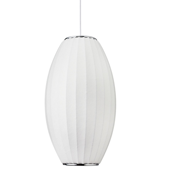 Lampa wisząca SILK BARREL biała 60 cm Step Into Design