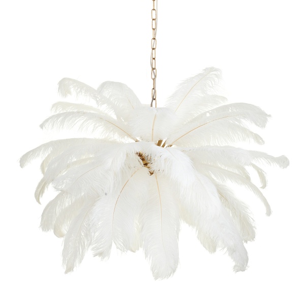 Lampa wisząca EMU pióra białe 100 cm Step Into Design