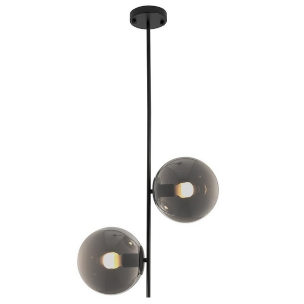 Lampa wisząca VENUS-2 czarna przydymiona 44 cm Step Into Design