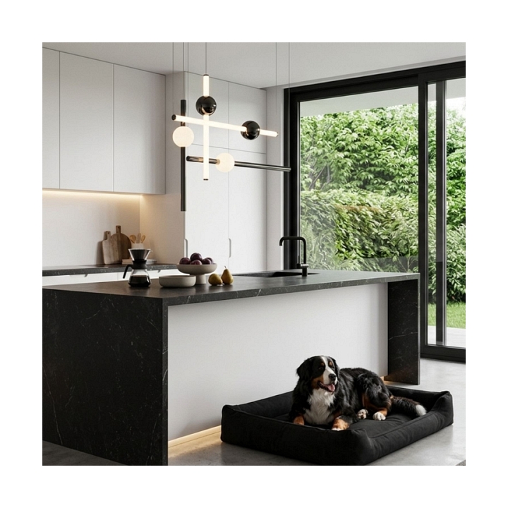 Lampa wisząca O-LINE L-4 LED czarna 110 cm - Step Into Design